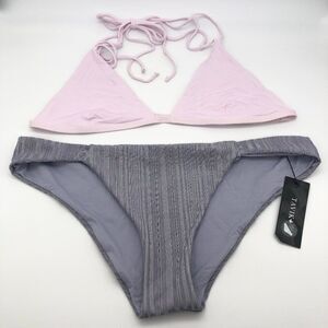 New Tavik Pink & Purple Bikini - Size L